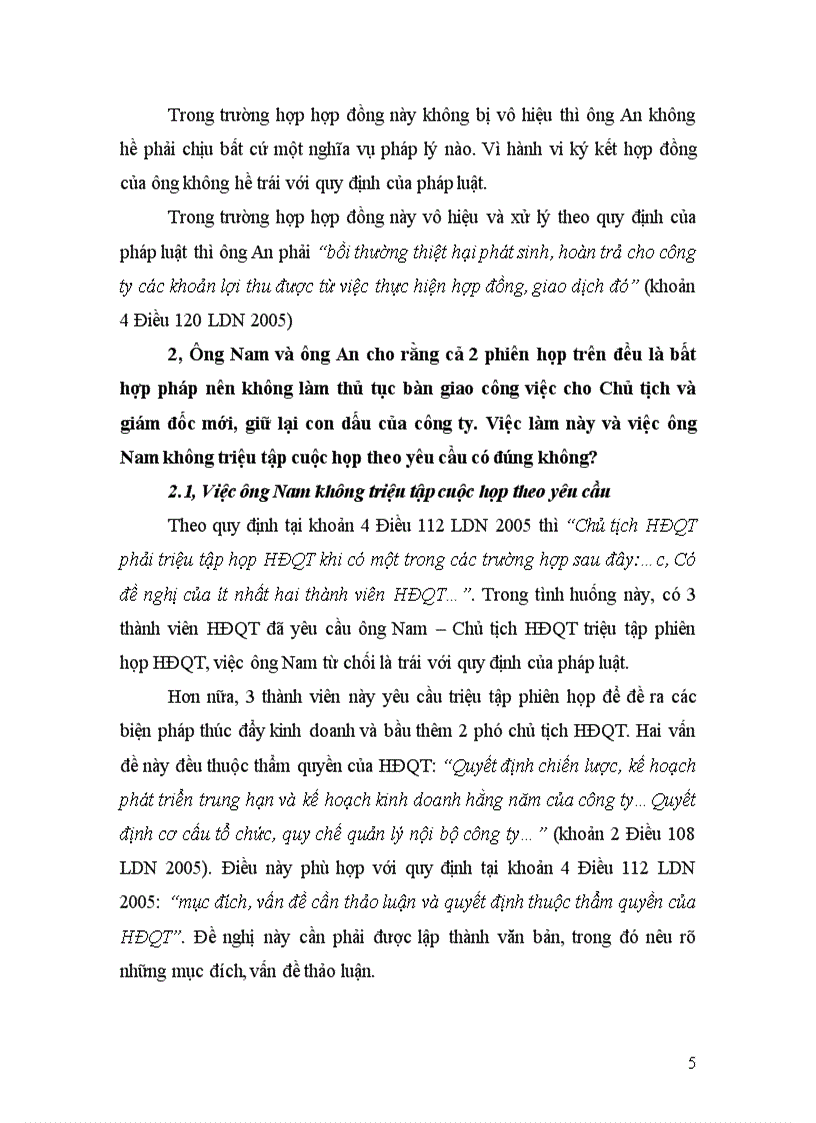 image for page Xây dựng hoặc sưu tầm một tình huống có tranh chấp về tổ chức hoạt động của công ty TNHH và phân tích hướng giải quyết vụ tranh chấp đó theo quy định của pháp luật hiện hành