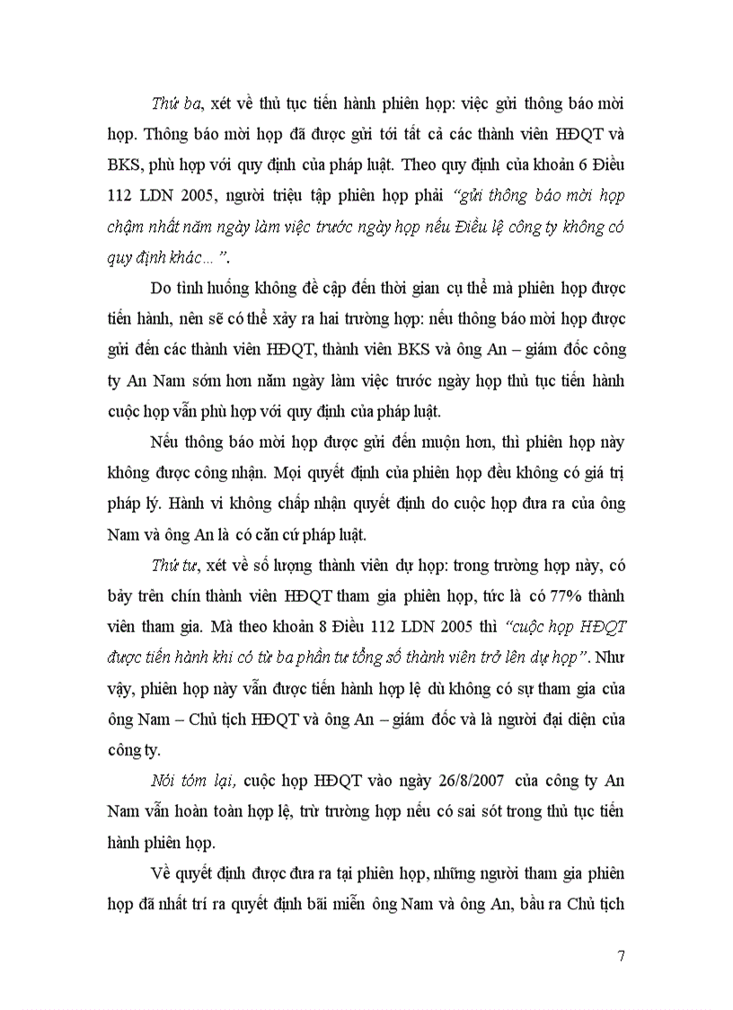 image for page Xây dựng hoặc sưu tầm một tình huống có tranh chấp về tổ chức hoạt động của công ty TNHH và phân tích hướng giải quyết vụ tranh chấp đó theo quy định của pháp luật hiện hành