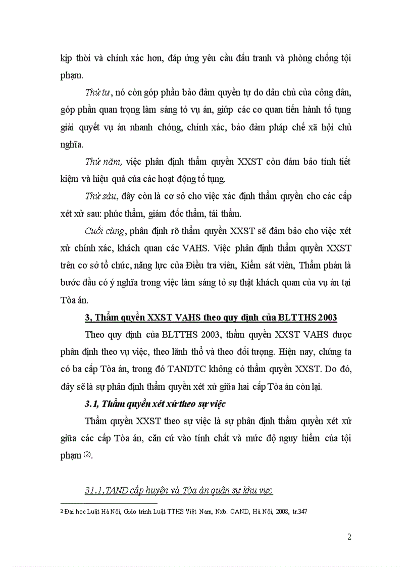 image for page Thẩm quyền xét xử sơ thẩm vụ án hình sự và việc hoàn thiện quy định pháp luật về vấn đề này 1
