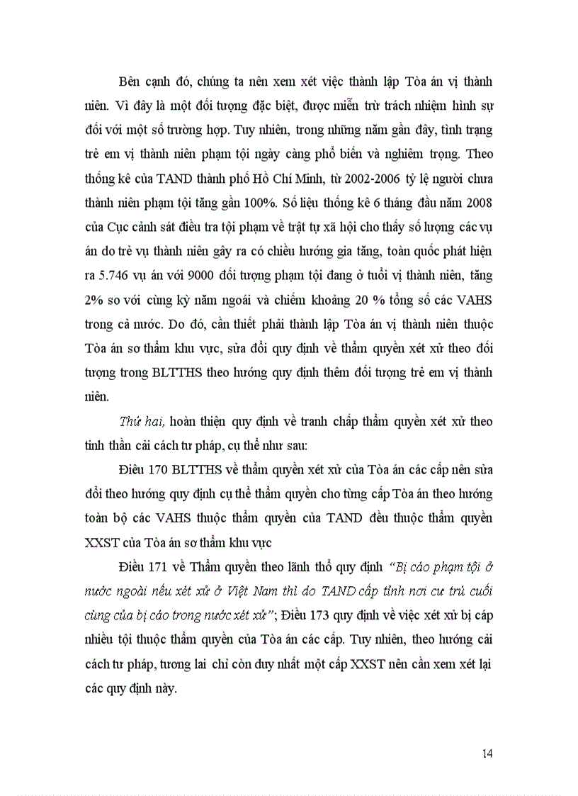 image for page Thẩm quyền xét xử sơ thẩm vụ án hình sự và việc hoàn thiện quy định pháp luật về vấn đề này 1