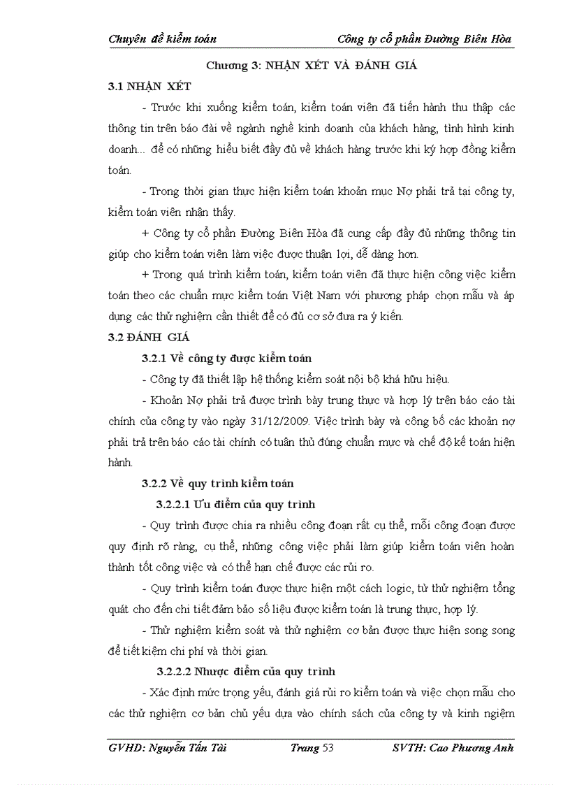 image for page Kiểm toán khoản mục Nợ phải trả tại Công ty cổ phần Đường Biên Hòa