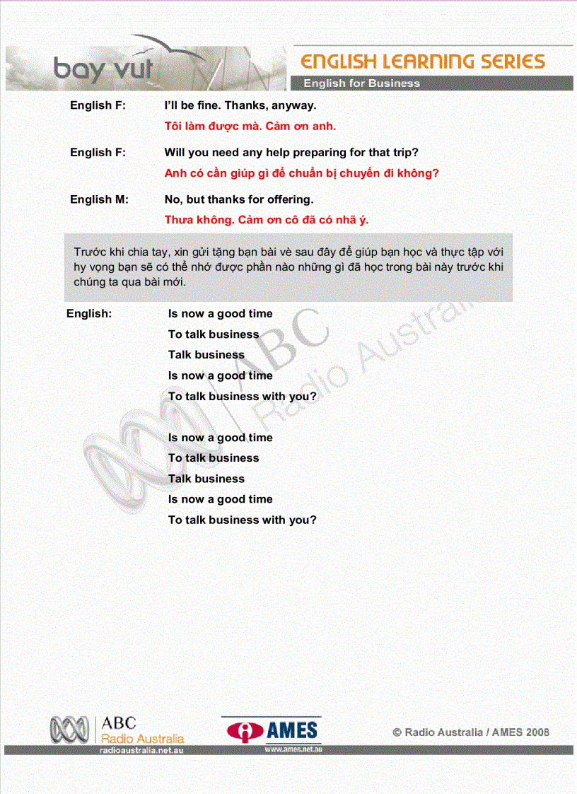 image for page Bài 10 Bàn chuyện kinh doanh tiếp tục