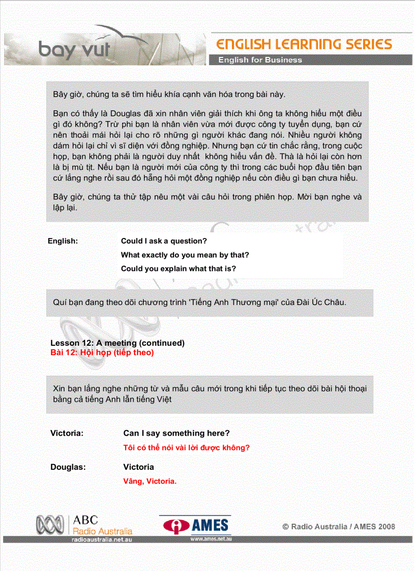 image for page Bài 12 Hội họp tiếp theo