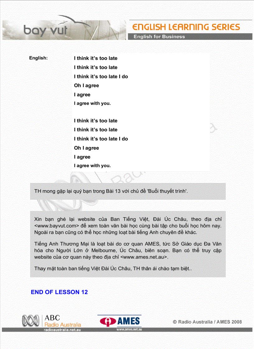 image for page Bài 12 Hội họp tiếp theo