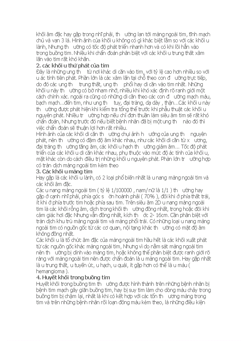 image for page Các khối u tim
