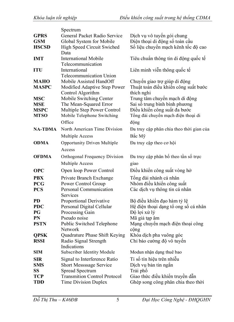 image for page Điều khiển công suất trong hệ thống CDMA
