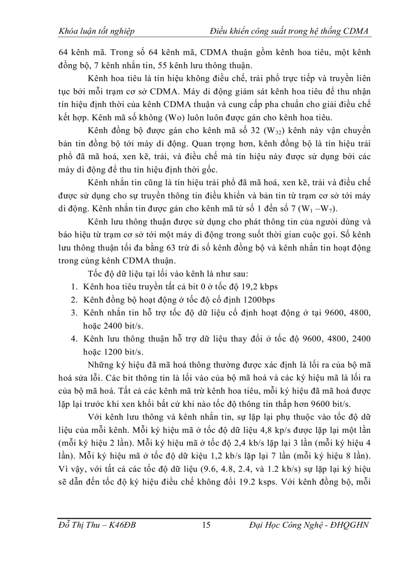 image for page Điều khiển công suất trong hệ thống CDMA