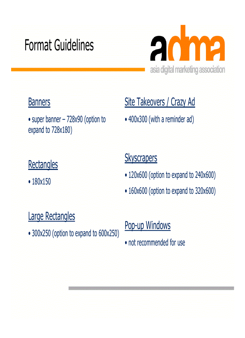 image for page Guidelines for Digital Marketing Formats for Asia 2006