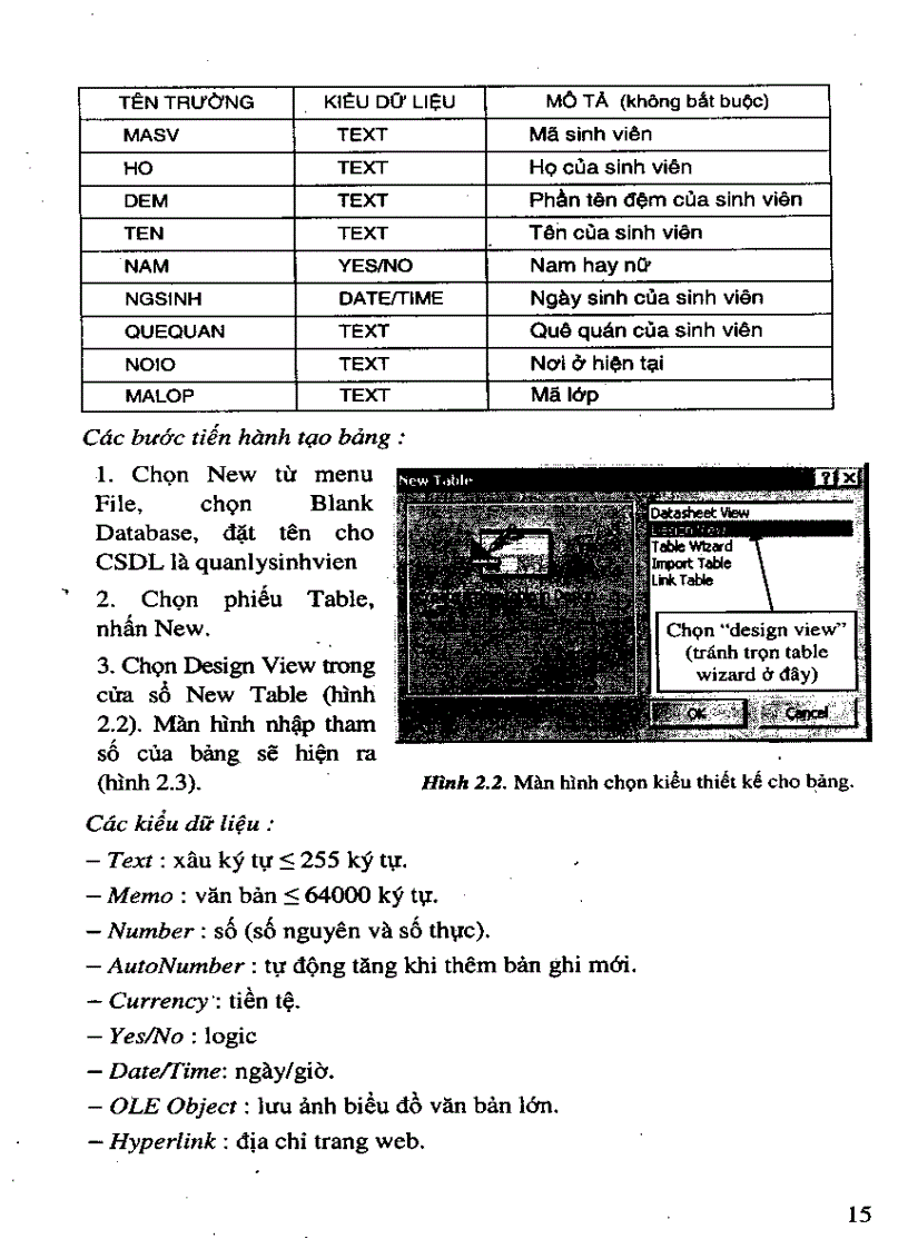 image for page Giáo trình Access và ứng dụng NXB Giáo Dục