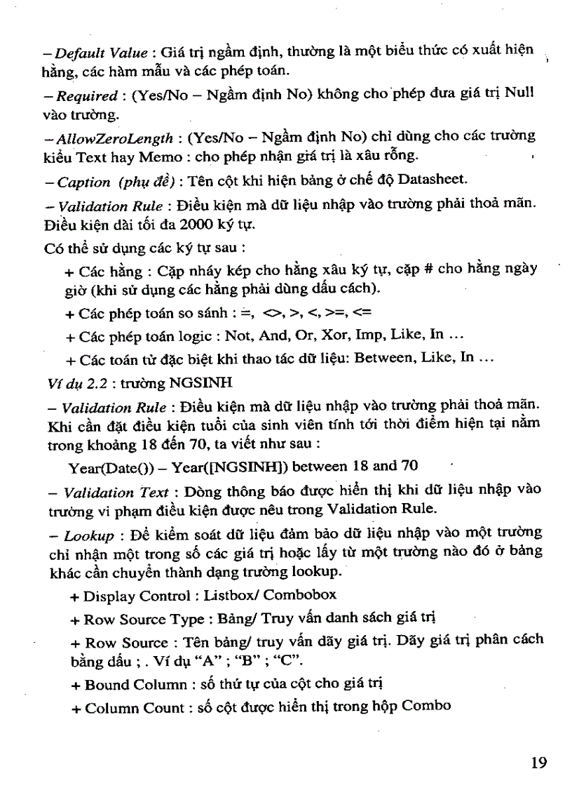 image for page Giáo trình Access và ứng dụng NXB Giáo Dục