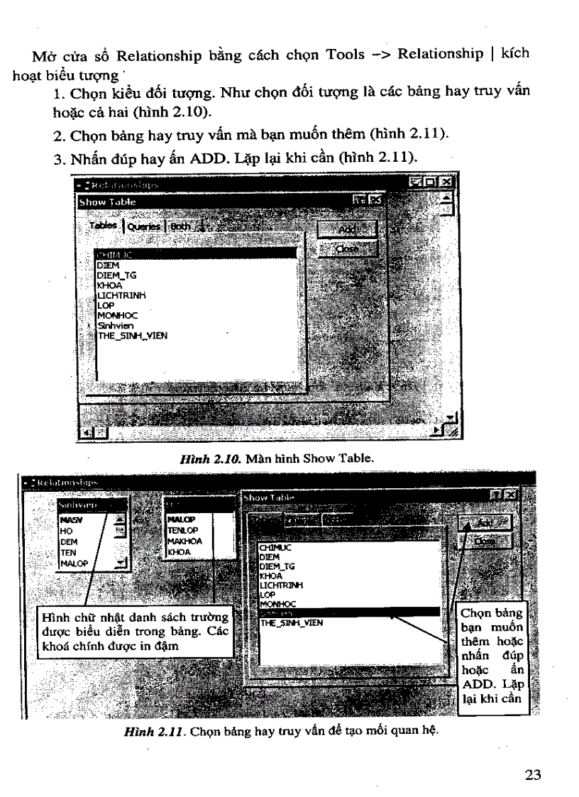 image for page Giáo trình Access và ứng dụng NXB Giáo Dục