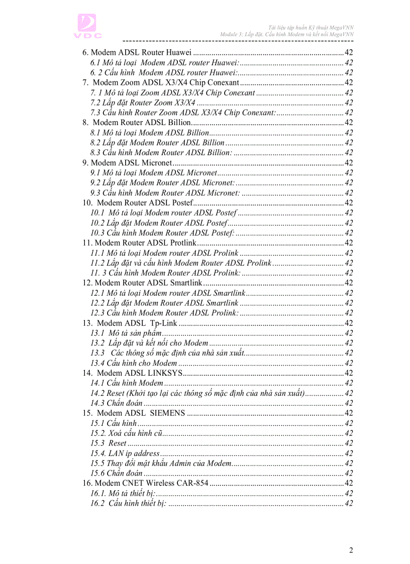 image for page Ebook hướng dẫn lắp đặt cấu hình Modem và kết nối MEGAVNN