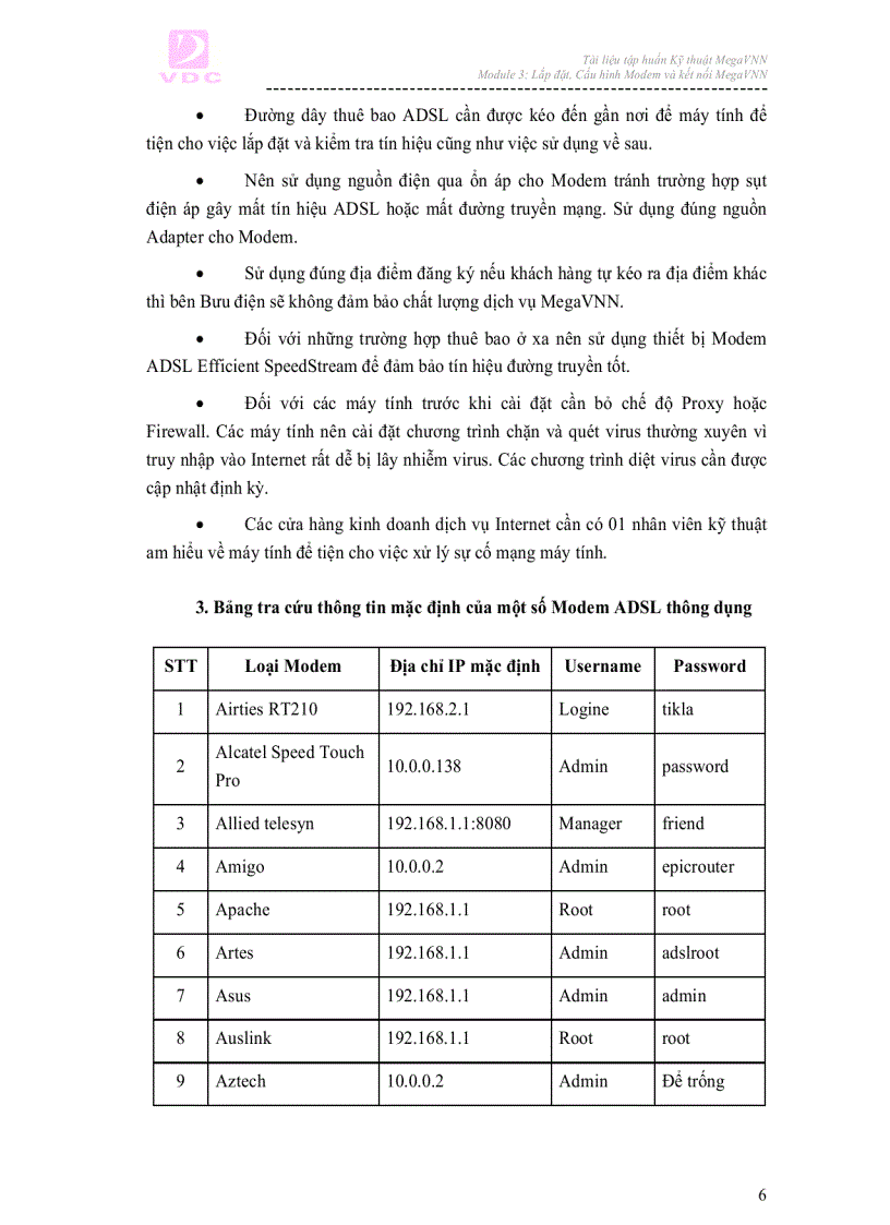 image for page Ebook hướng dẫn lắp đặt cấu hình Modem và kết nối MEGAVNN