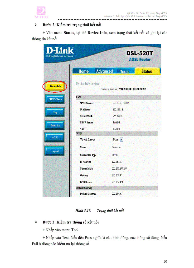 image for page Ebook hướng dẫn lắp đặt cấu hình Modem và kết nối MEGAVNN