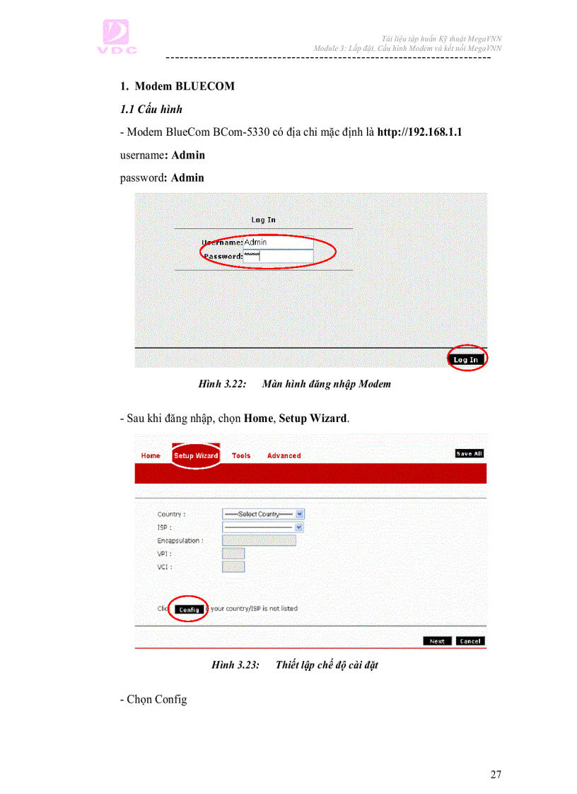 image for page Ebook hướng dẫn lắp đặt cấu hình Modem và kết nối MEGAVNN