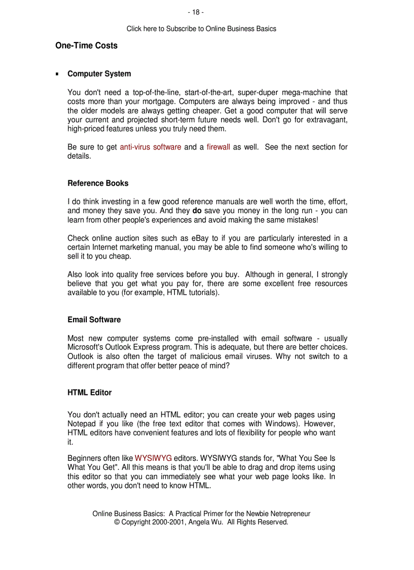 image for page Online Business Basics