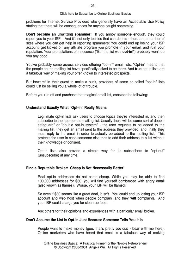 image for page Online Business Basics