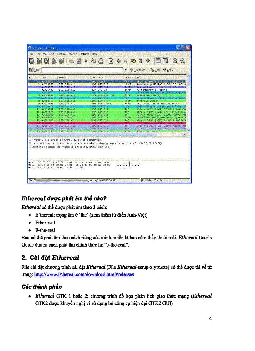 image for page Hướng dẫn sử dụng phần mềm ETHEREAL