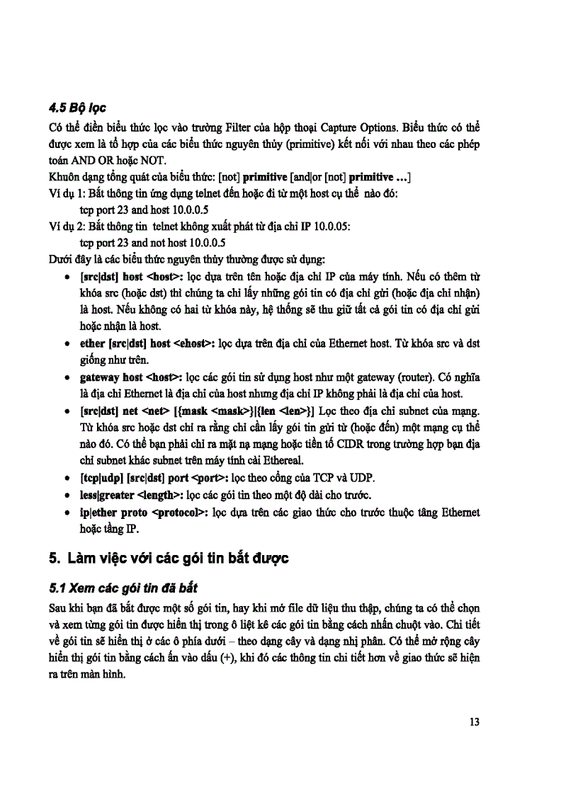 image for page Hướng dẫn sử dụng phần mềm ETHEREAL