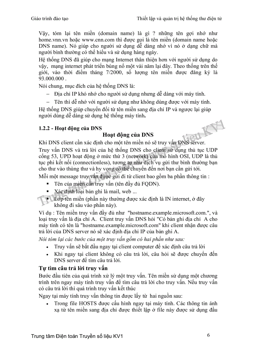 image for page Giáo trình thiết lập và quản trị thư điện tử dành cho sv theo học quản trị mạng