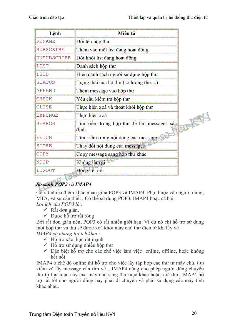 image for page Giáo trình thiết lập và quản trị thư điện tử dành cho sv theo học quản trị mạng