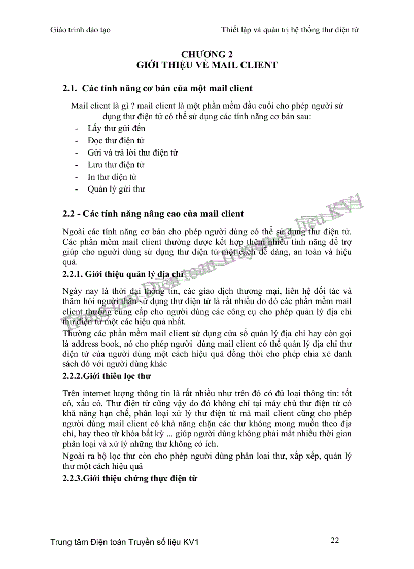 image for page Giáo trình thiết lập và quản trị thư điện tử dành cho sv theo học quản trị mạng