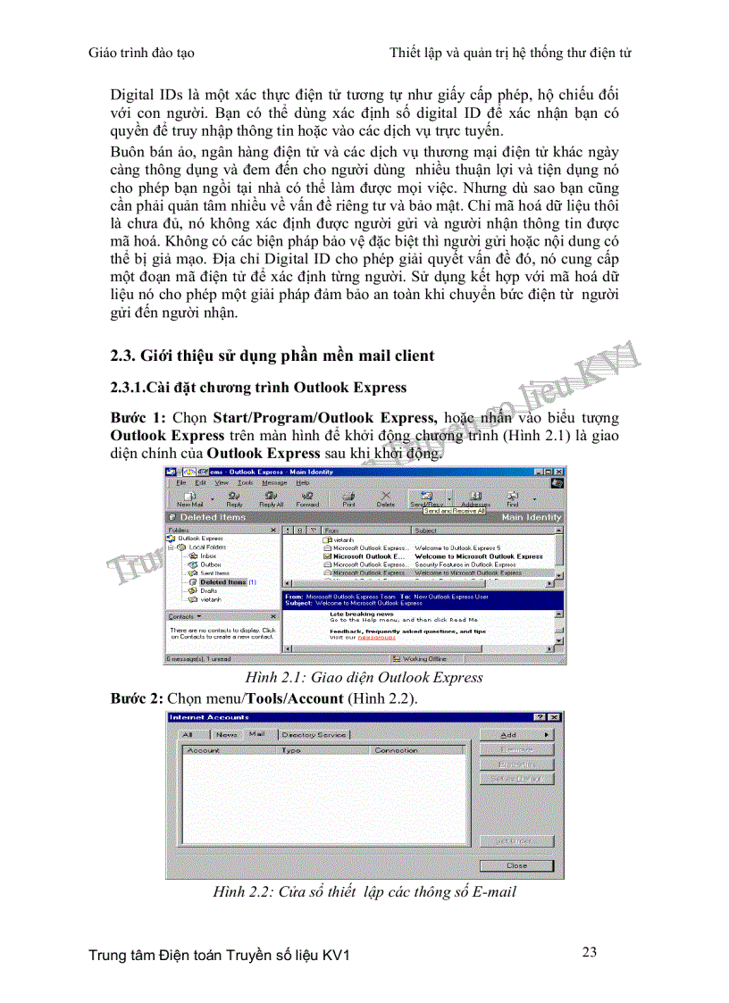 image for page Giáo trình thiết lập và quản trị thư điện tử dành cho sv theo học quản trị mạng