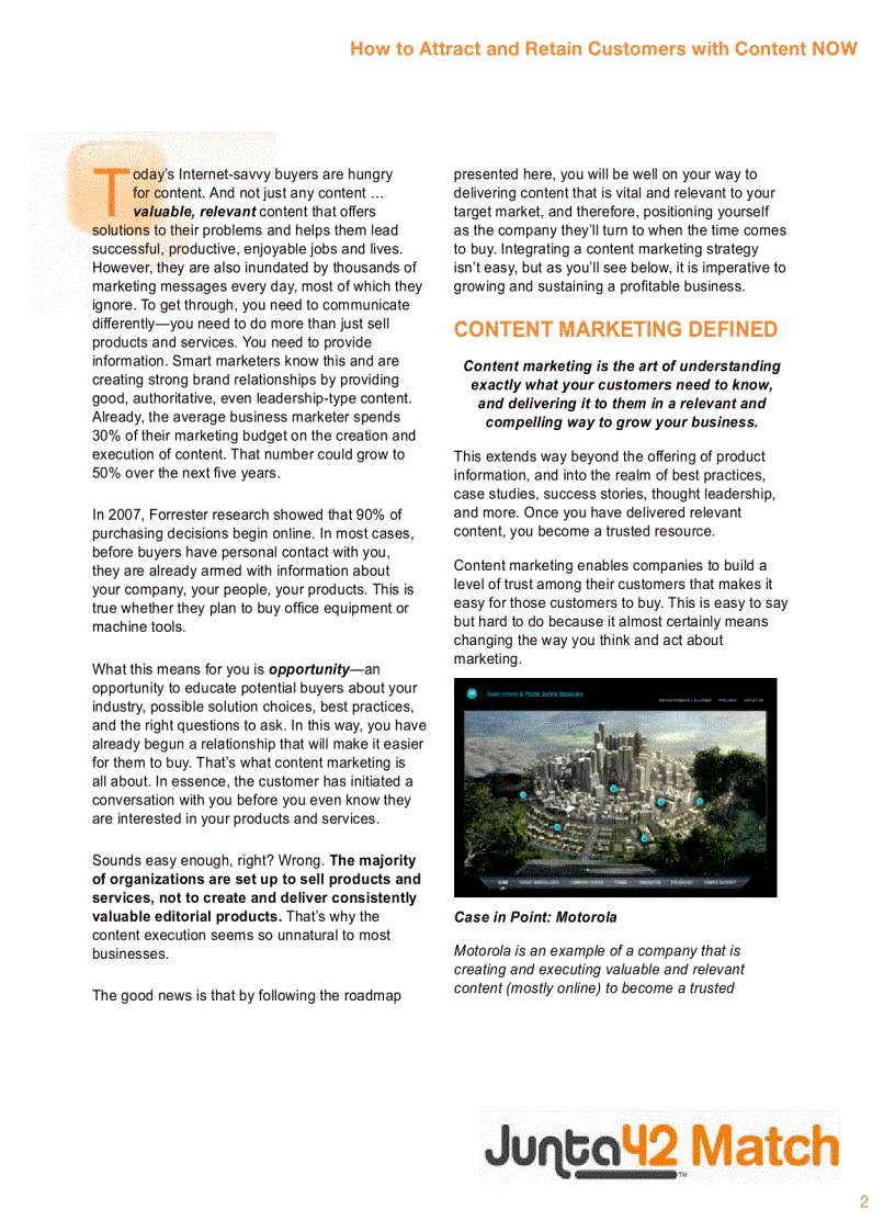 image for page How to Attract and Retain Customers With Content NOW