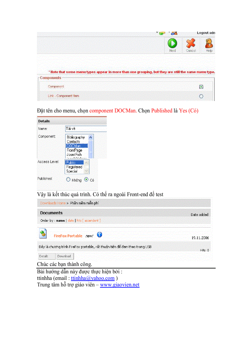 image for page Hướng dẫn cài đặt và sử dụng Docman Tiếng Việt