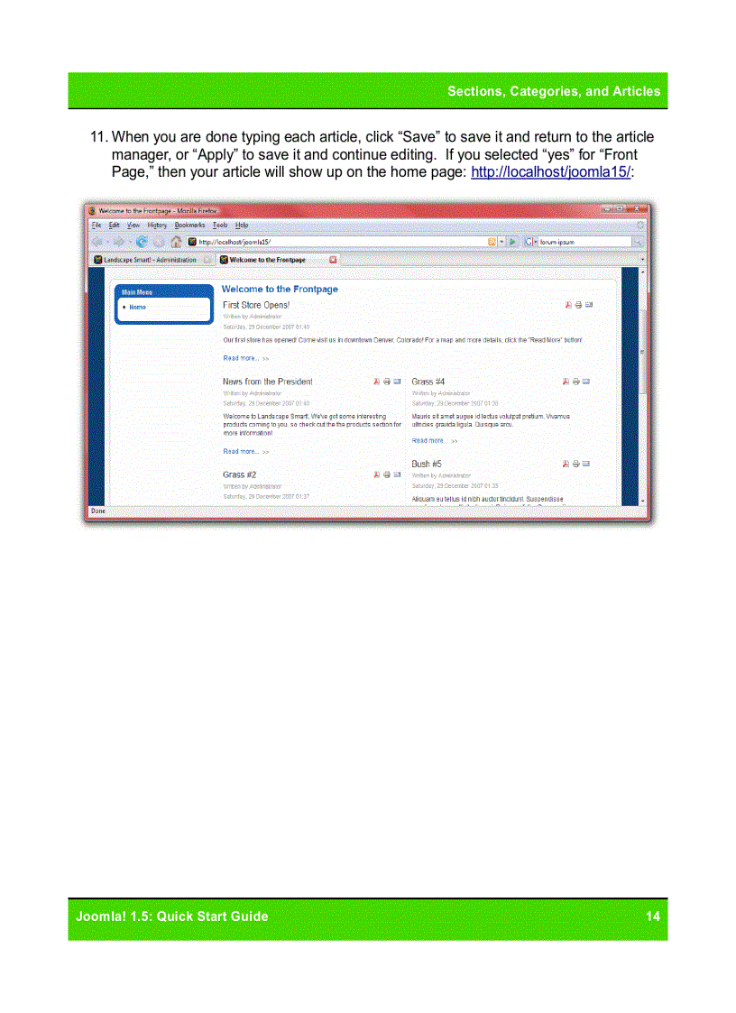 image for page Joomla 1 5 Quick Start Guide Hướng dẫn bạn sử dụng Joomla 1 5