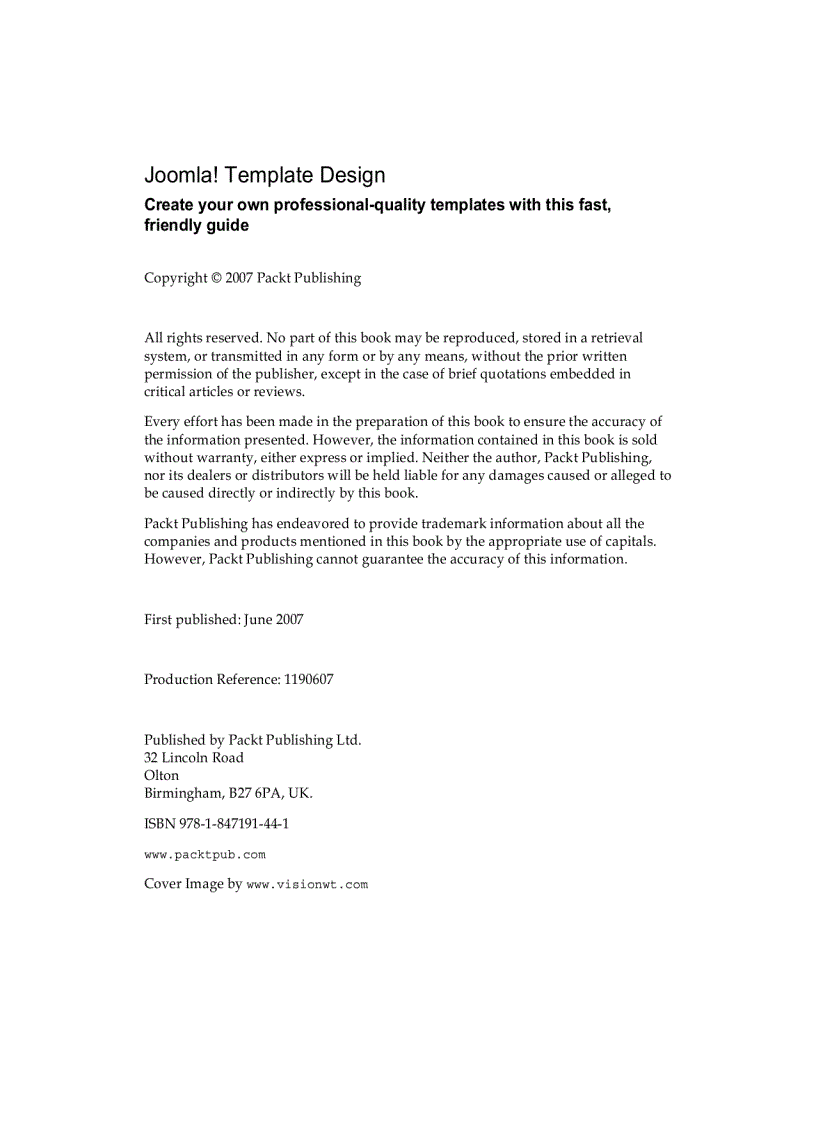 image for page Joomla Template Design