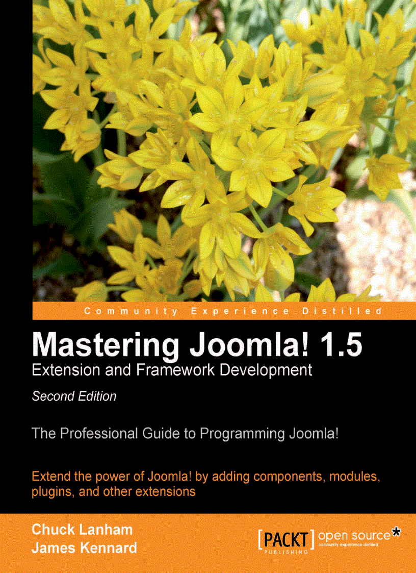image for page Mastering Joomla 1 5 Extension and Framework Development