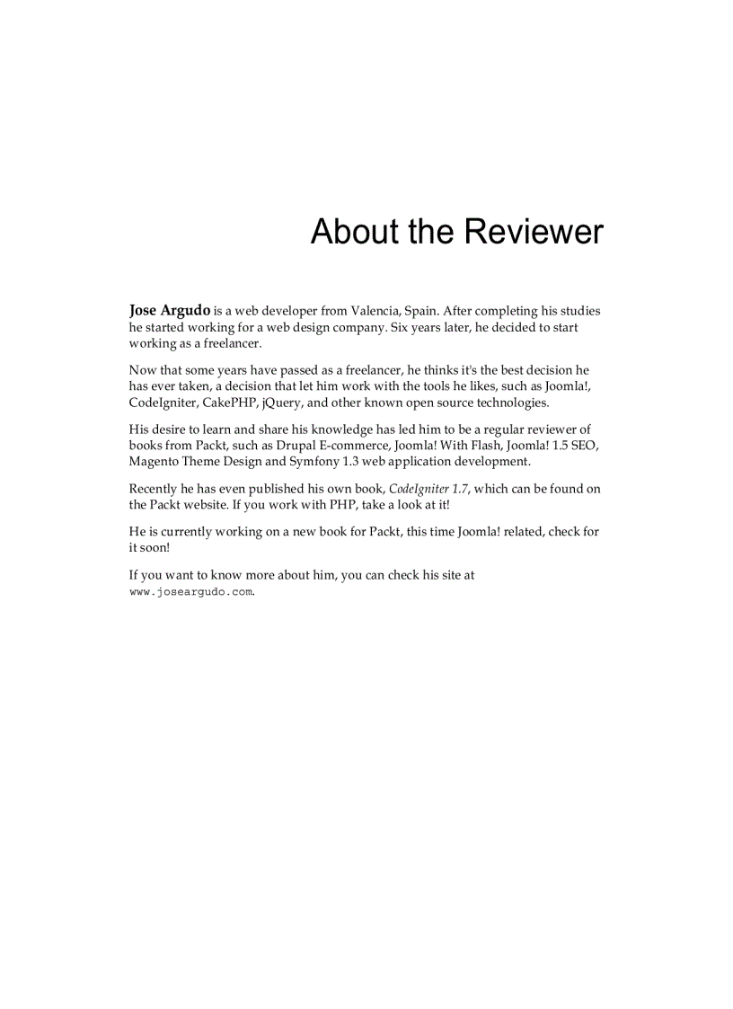 image for page Mastering Joomla 1 5 Extension and Framework Development