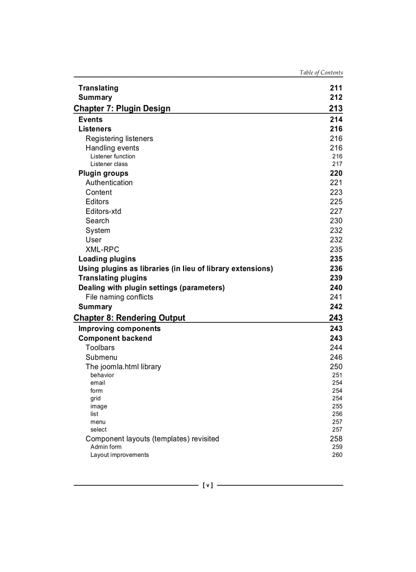 image for page Mastering Joomla 1 5 Extension and Framework Development