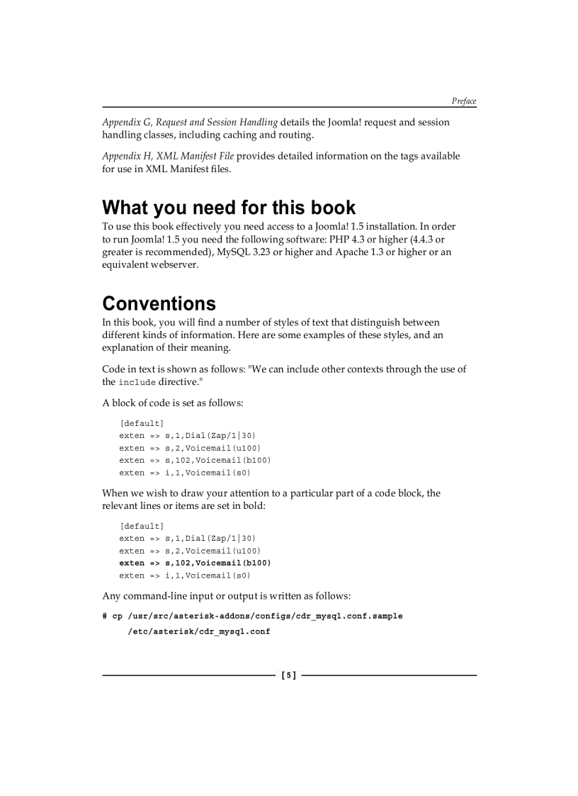 image for page Mastering Joomla 1 5 Extension and Framework Development