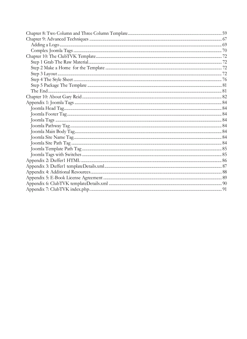 image for page Make a Joomla Template in 5 Easy Steps Gary Reid