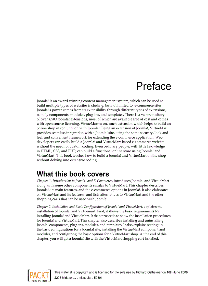 image for page Joomla E Commerce with VirtueMart