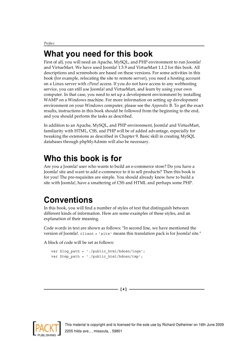 image for page Joomla E Commerce with VirtueMart