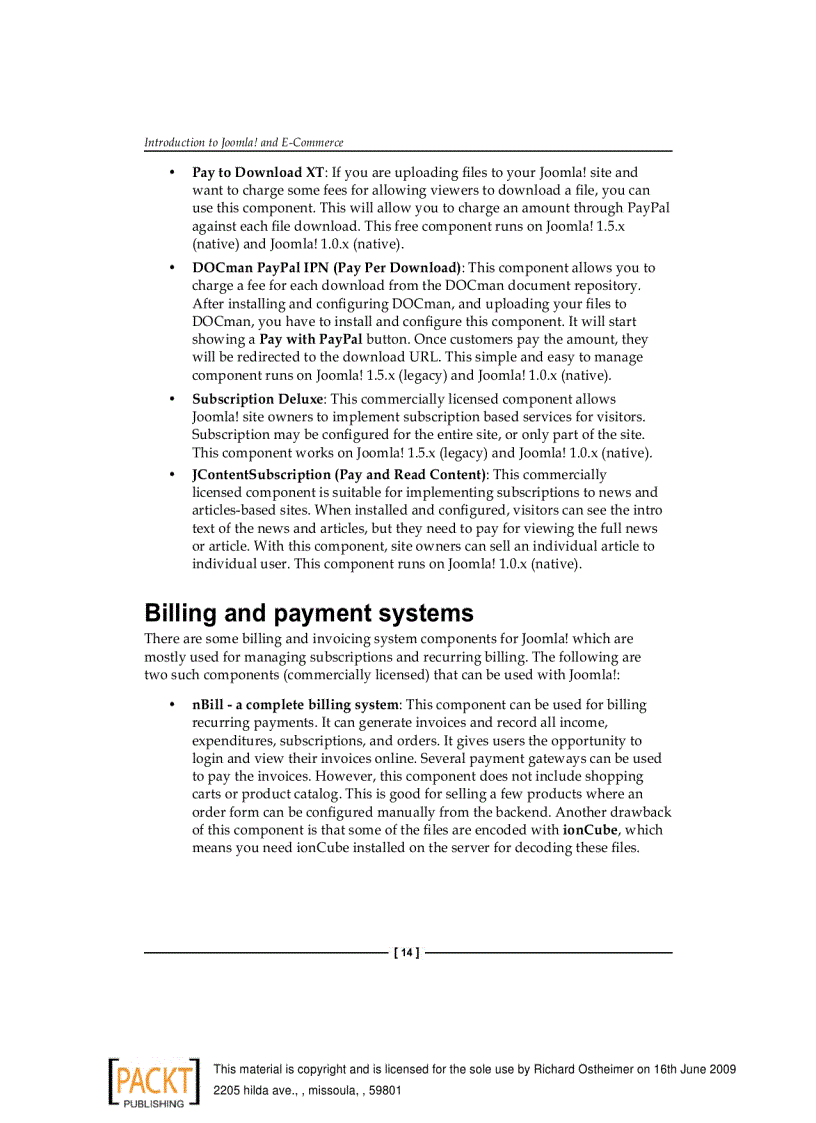 image for page Joomla E Commerce with VirtueMart