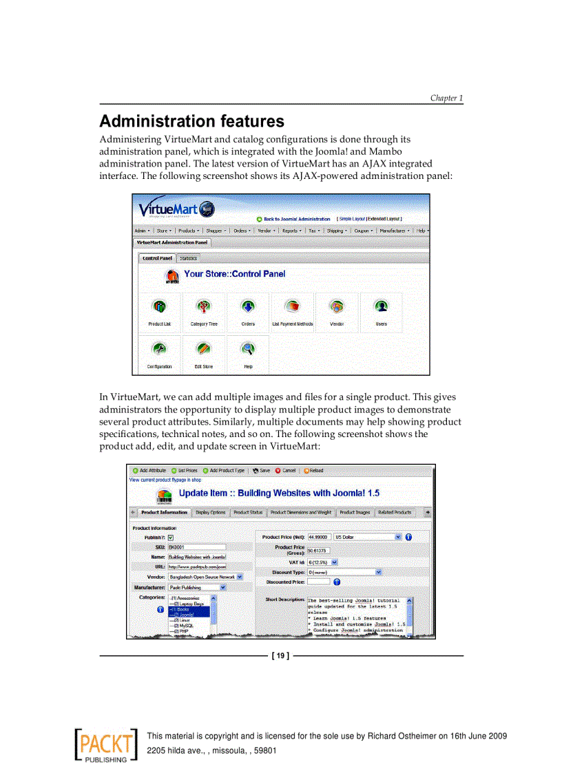 image for page Joomla E Commerce with VirtueMart