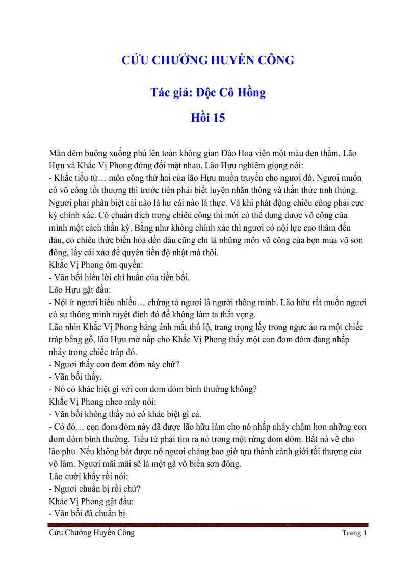 image for page Cửu Chưởng Huyền Công Hồi 15