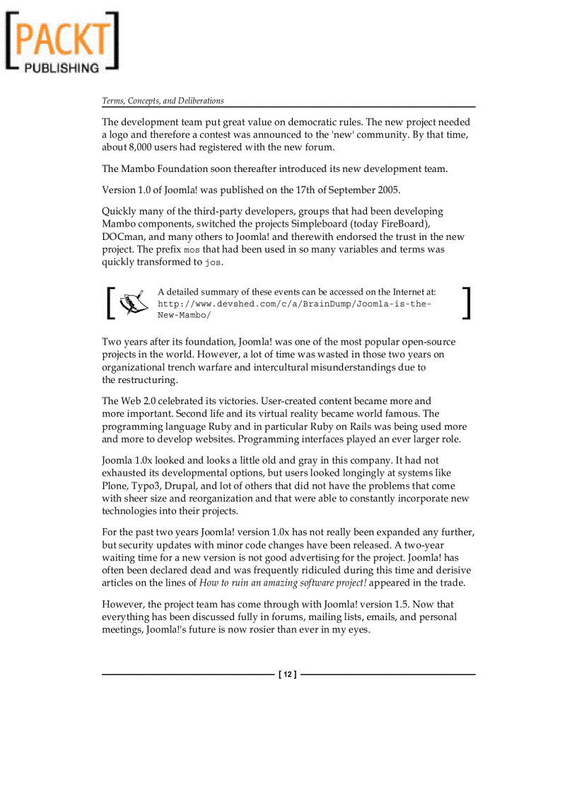 image for page Building website with Joomla 1 5 Author Hagen Graf