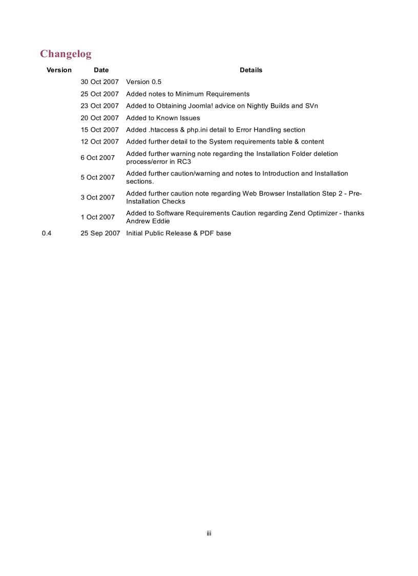 image for page Joomla 1 5 Installation Manual Author Andy Wallace