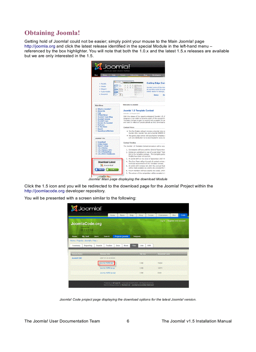 image for page Joomla 1 5 Installation Manual Author Andy Wallace
