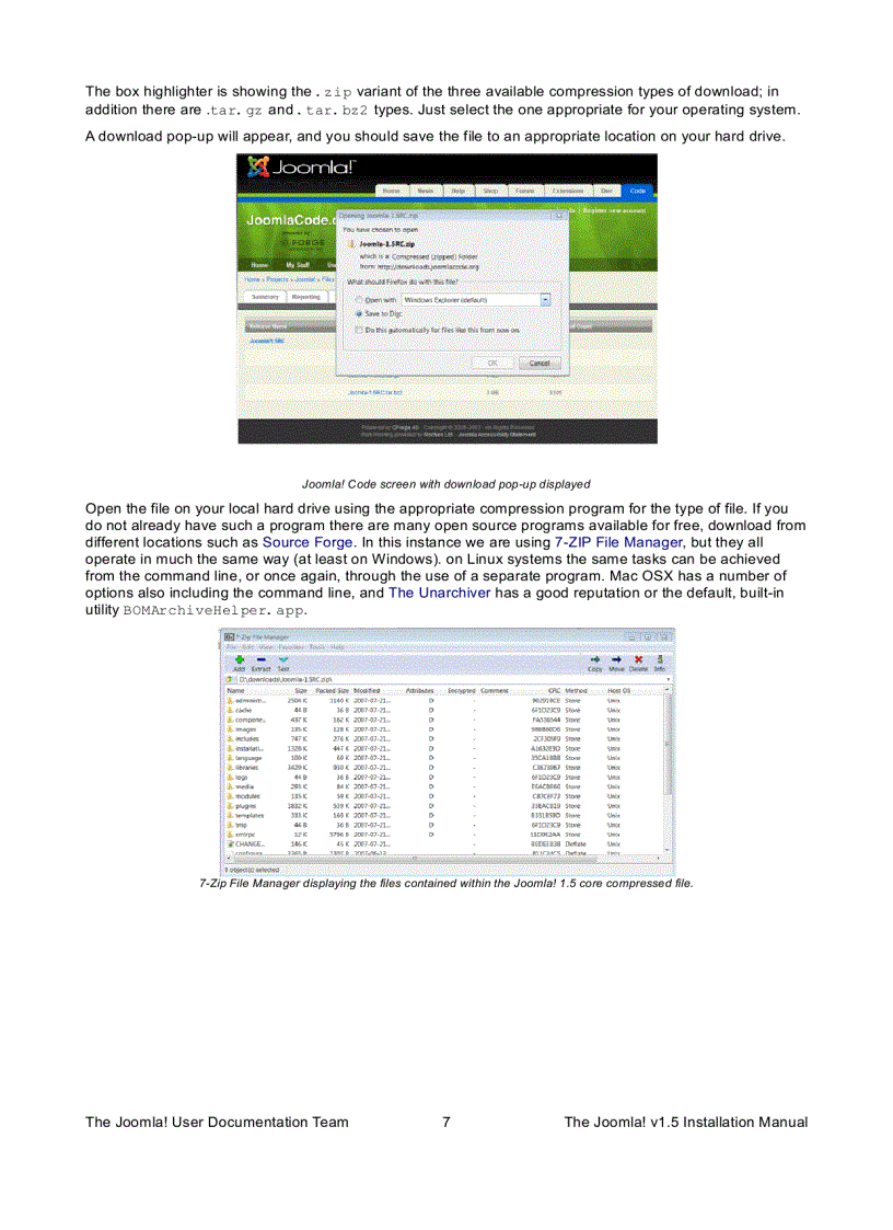 image for page Joomla 1 5 Installation Manual Author Andy Wallace