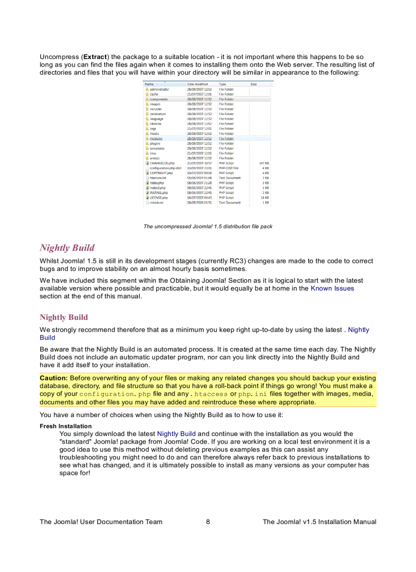 image for page Joomla 1 5 Installation Manual Author Andy Wallace