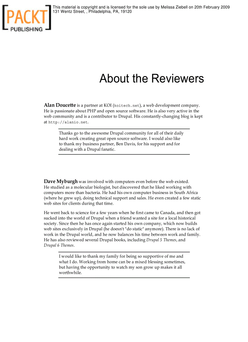 image for page Drupal 6 Site Builder Solutions Mark Noble