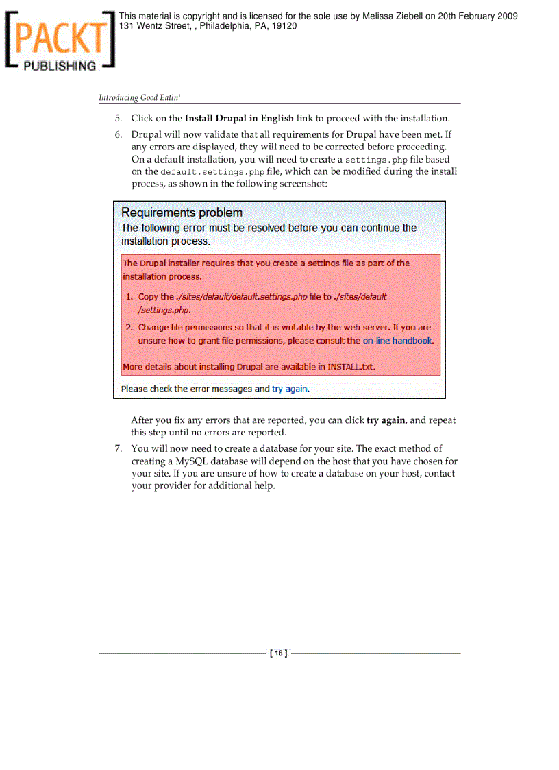 image for page Drupal 6 Site Builder Solutions Mark Noble