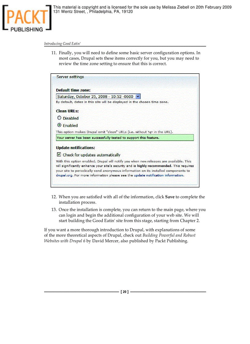 image for page Drupal 6 Site Builder Solutions Mark Noble