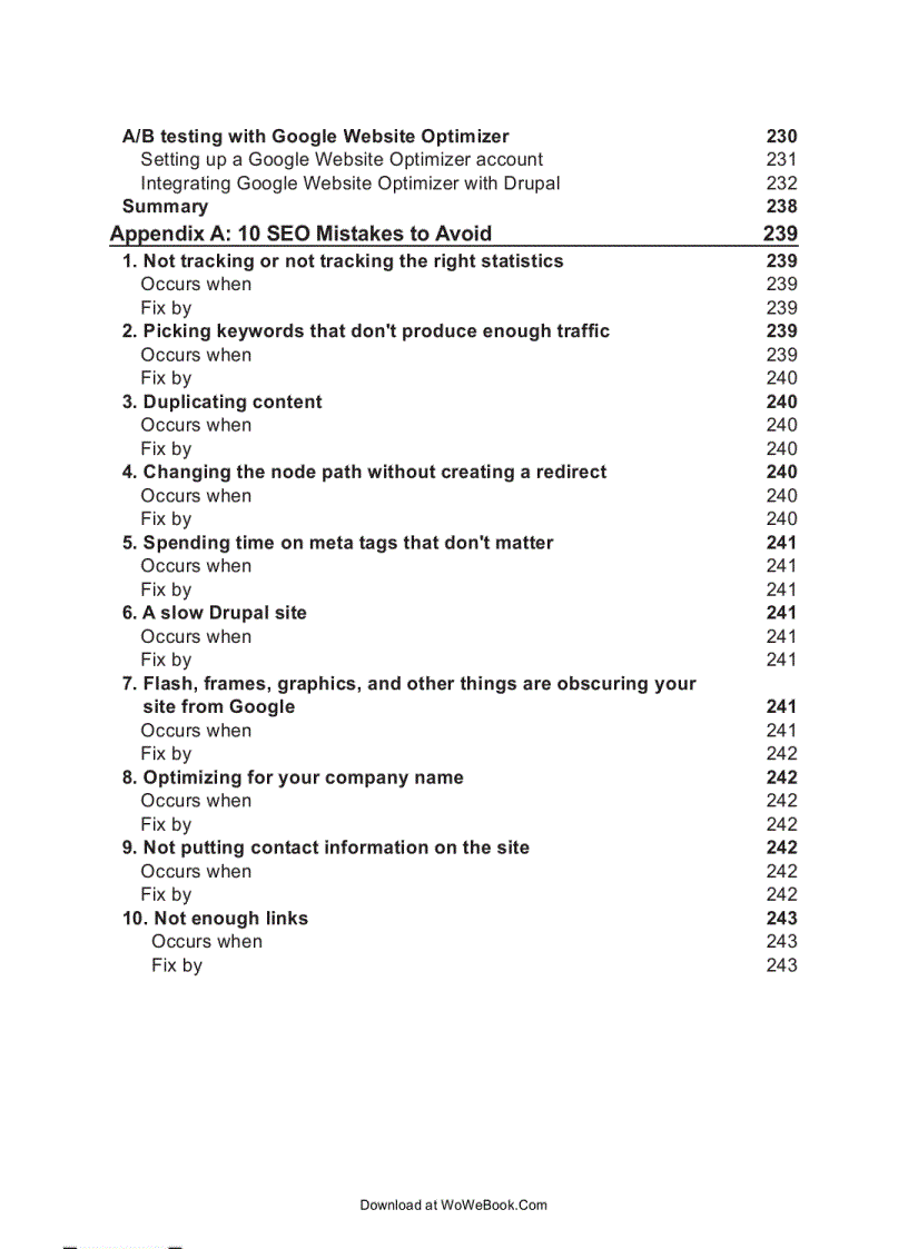 image for page Drupal 6 Search Engine Optimization 2009 Ben Finklea